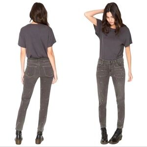 Sandrine Rose Free People Polka Grey Jeans Size 26 New NWT